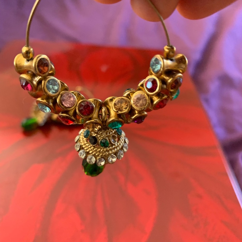 Beautiful multi color Indian Hoops-Earring